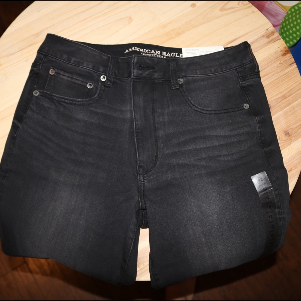 American Eagle Straight Black Jeans